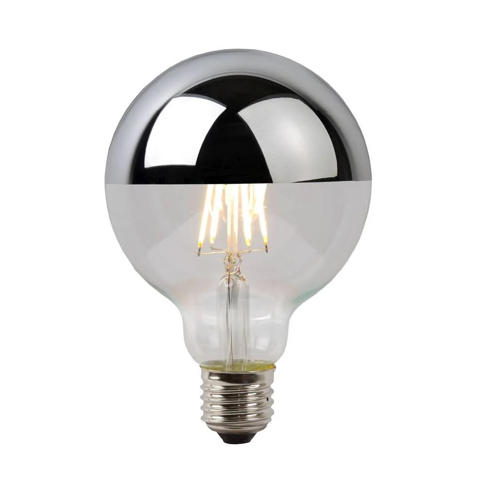 Calex Kopspiegel Lamp G95 LED 3.5W dimbaar 2300K 250LM chroom