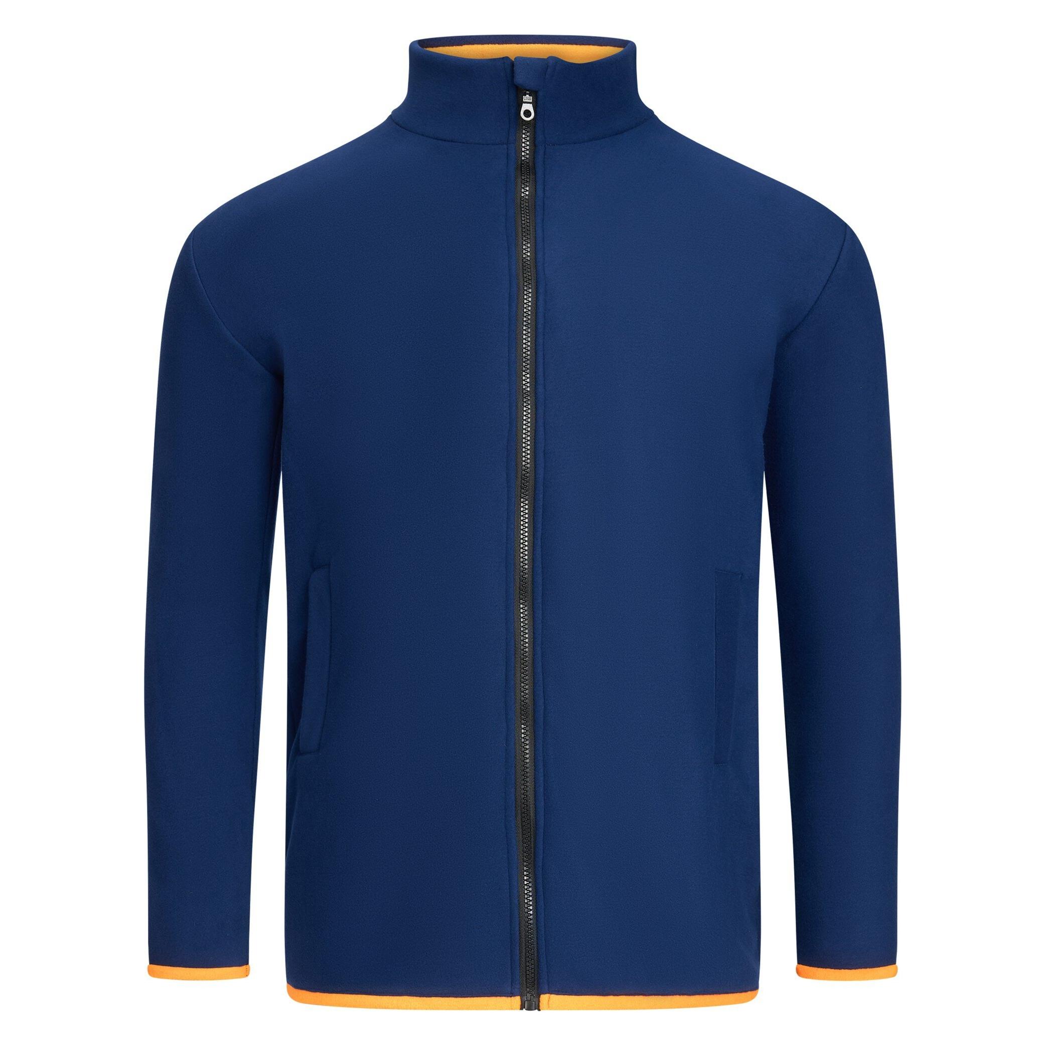 Safeguard ESD-Fleecejacke mit langem Zip, unisex, marineblau/orange, XL (XL) (SG-FC-MBOR-FL-L40-UNI-XL)
