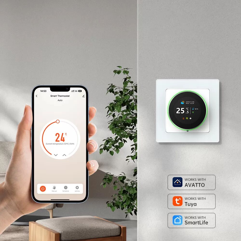 INF Thermostat WiFi intelligent pour chauffage au sol - WT20R-3A Blanc