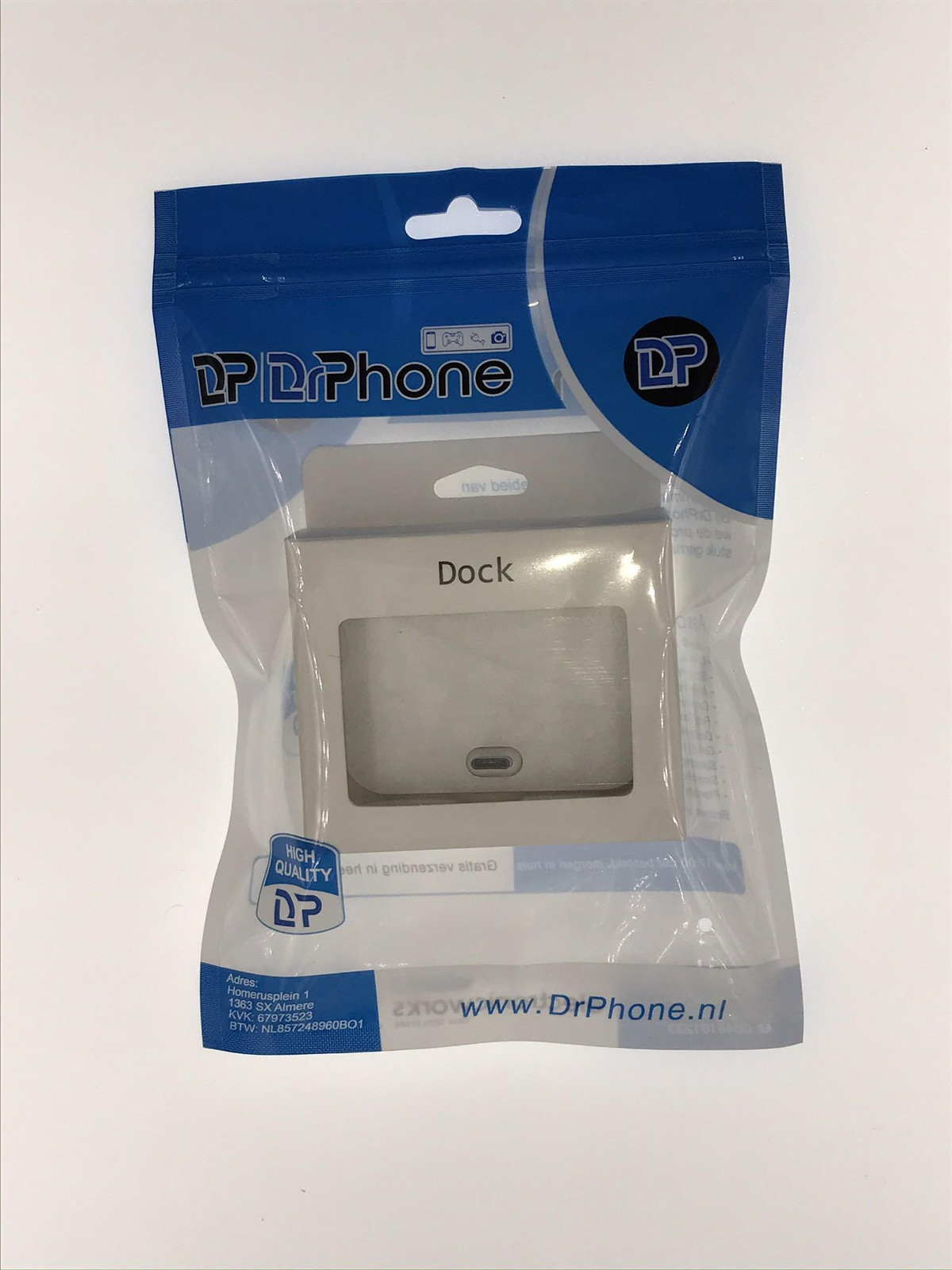 DrPhone CC1 Type C Dock Oplaadstation Zilver