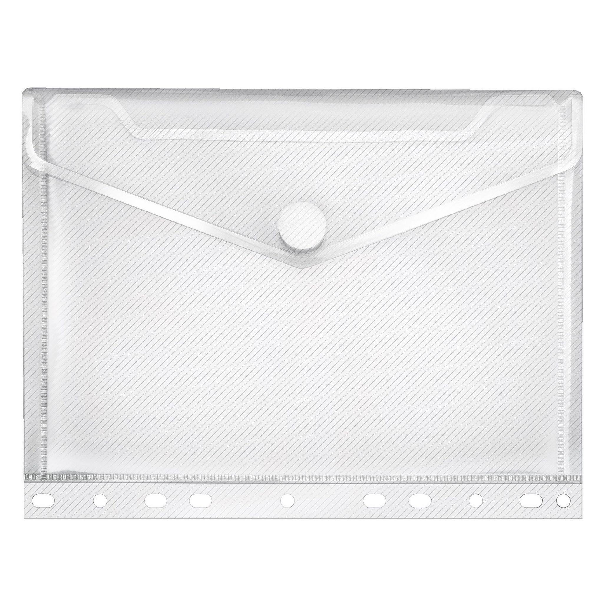 Veloflex 10 Dokumententaschen Crystal DIN A5 transparent genarbt (A5, 10x) (5345100)