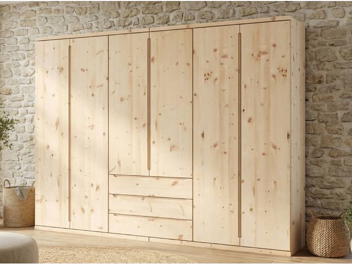 Zirbenschrank „Valentin“ 6-türig Massivholz Zirbe
