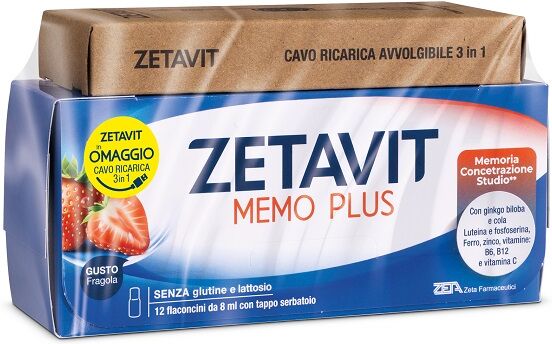 ZETA FARMACEUTICI SpA ZETAVIT MEMO PLUS 12FL + CAVO