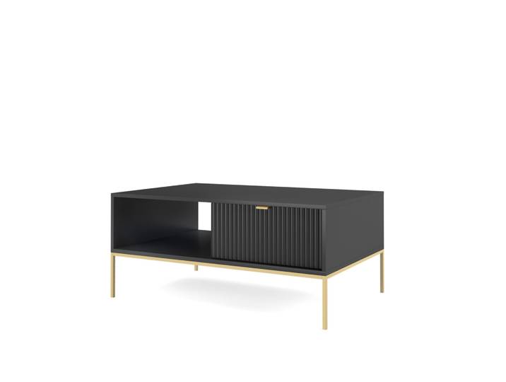 Masseno Couchtisch STELLARE 104 cm Schwarz