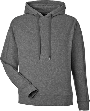 J America 8740JA Jam Adt Electric Flc Hood T-Shirt in Onyx size Medium   90% polyester, 10% spandex