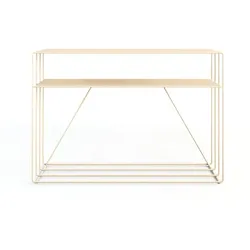 Metallbude Konsolentisch Ria Stahl Cashew