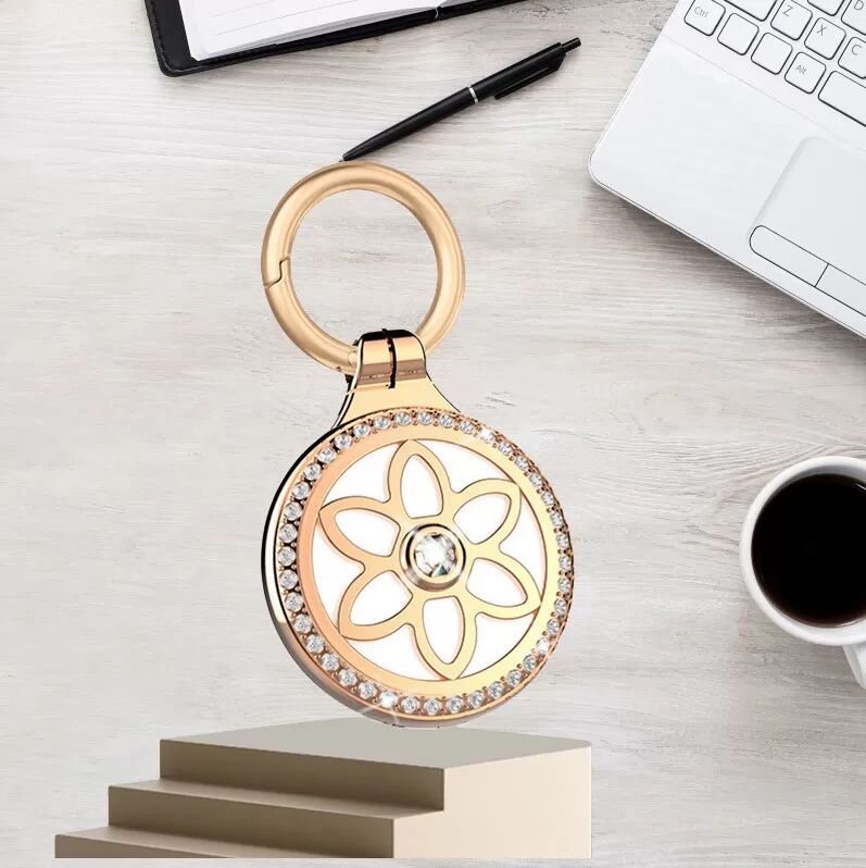 INF Premium Metall AirTag Hülle: Vollständiger Schutz & Anti-Verlust Design Roségold