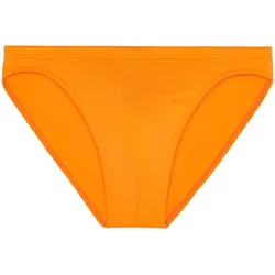 HOM Herren Badeslip - Sea Life, Swim Micro Briefs, Badehose, einfarbig Orange / S