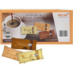 Hellma Kekse Feines Gebäck 3er-Mix, 3 Sorten, einzeln verpackt, 1120 g, 200 Stück