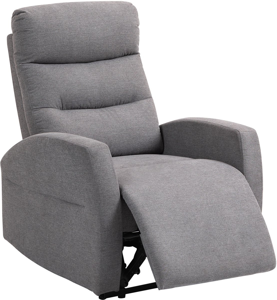 Moderne minimalistische verstelbare relaxfauteuil met voetensteun, Donkergrijs