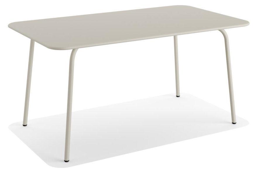 Gartentisch Shine Stahl Beige 160 x 90 x 73 cm
