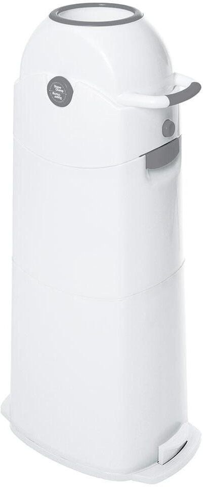 Windeleimer "Diaper Champ silber, Large -400401", Baby, Gr. B/H/T: 32cm x 92cm x 46cm, 80 l, bunt (silberfarben, weiß), Kunststoff, Mülleimer Windeleimer silberfarben, weiß B/H/T: 32cm x 92cm x 46cm, 80 l