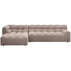 Ecksofa Chaiselongue Allure, Melange-Stoff links, modern, beige, weiche Polsterung