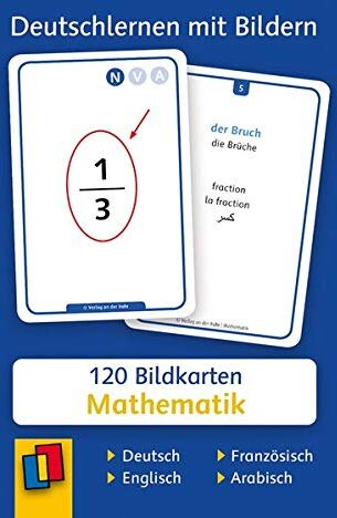 Redaktionsteam Verlag an der Ruhr - Deutschlernen mit Bildern - Mathematik: 120 Bildkarten auf Deutsch, Englisch, Französisch und Arabisch - Preis vom 11.10.2026 03:10:56 h