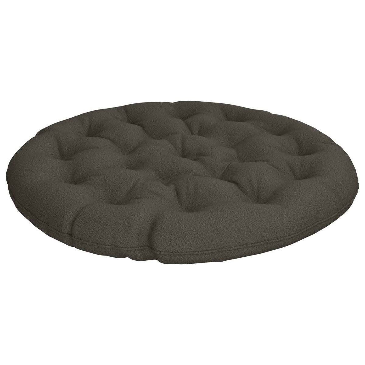 vidaXL Papasan Stoel met Kussen VIANEN - Antraciet - 100% Polyester