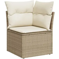 vidaXL, Gartenlounge, Stevie (2x Mittelteil + Eckteil +Tisch)