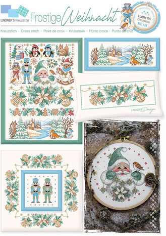 Stickvorlage "Frostige Weihnacht"