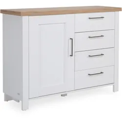Kommode LIVIN ASMARA (BHT 117x87x38 cm) - weiß - BHT 117x87x38 cm