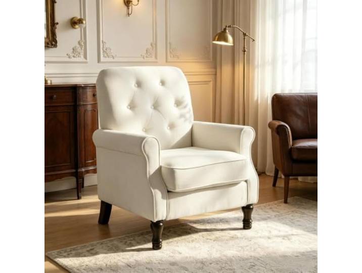 LOBO OFFICE 1-Sitzer Sessel Sofa mit dick gepolstertem Sitz Dicke Sitzkissen mit Taschenfedern und Hochdichteschaum, optimaler Sitzkomfort und dauerhafte Unterstützung