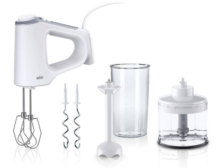 BRAUN Handmixer MultiMix HM 3235 , weiß, B:16cm H:7,5cm T:21cm, Mixer, Handmixer