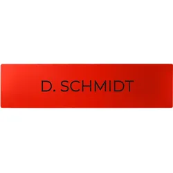 DoorBird D21x Namensschild für eine Ruftaste, individuelle Gravur – RAL 3028