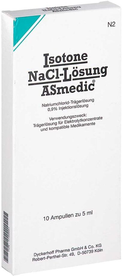 Isotone Nacl-lösung Asmedic Injektionslösung amp.