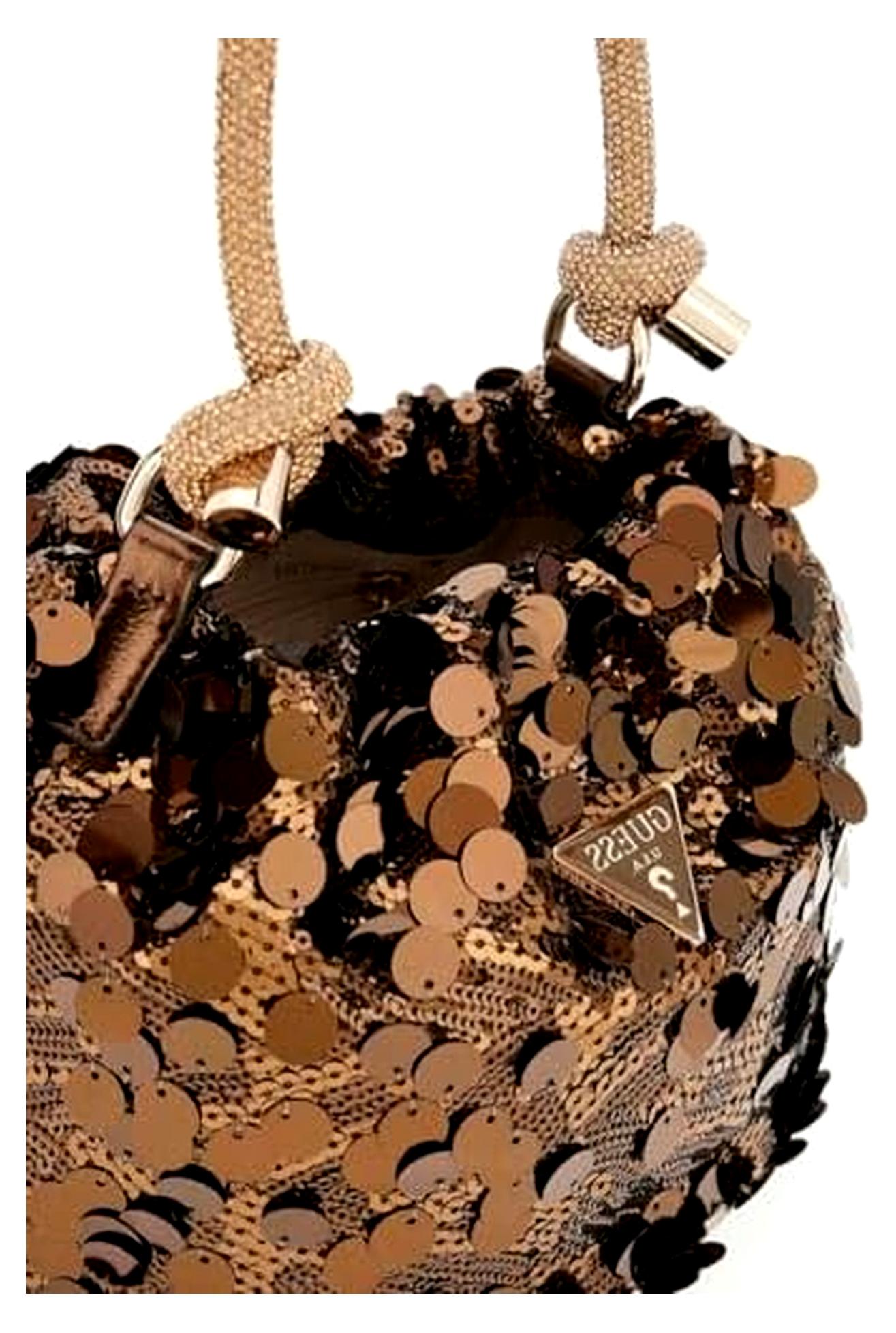 Mini Umhängetasche Holiday Shine in Bronze
