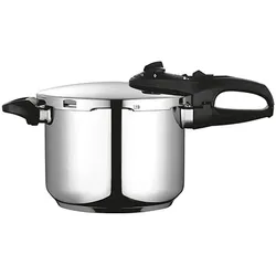Fagor Express-Töpfe DUO Edel 18/10 6 L, Pfanne + Kochtopf, Grau, Silber
