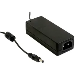 MeanWell Power Adapter Desktop ErP Medical 12V (60 W), Notebook Netzteil, Schwarz