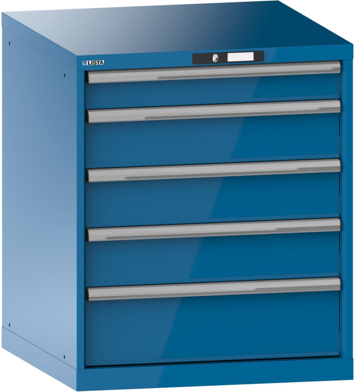 Lista Schubladenschrank 36x36E (BxTxH) 717x725x850mm KEY Lock R5012 (14.410.010)