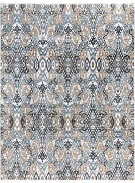 Overton "Ikat One-of-a-Kind Hand-Knotted Area Rug, Multicolor - 8' 10"" x 12' 1"""