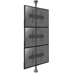 KIMEX Boden-Decken-Halterung für 3 TV-Bildschirme 32'' - 75'' - Vesa max 600x400