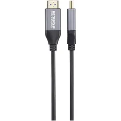 SpeaKa Professional HDMI / Glasfaser Anschlusskabel HDMI-A Stecker, HDMI-A Steck (30 m), Videokabel, Schwarz