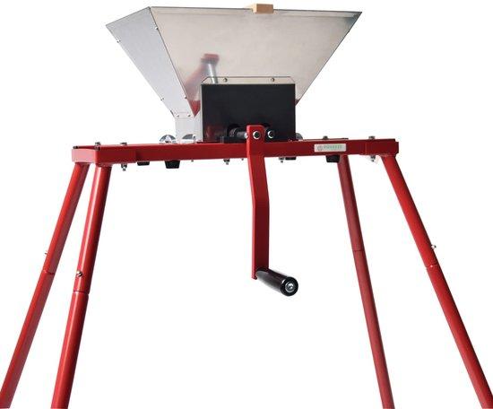 7-Liter-Fruchtmühle mit Standardausstattung, Edelstahl-Apfelpresse, 7-Liter-Handmühle, Edelstahl-Trichter, Nylon-Zahnräder