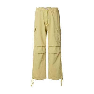 Cargohose 2Y PREMIUM "2Y Premium 2Y Premium Wide Pistachio Cargohosen", Herren, Gr. S, US-Größen, gelb (grün), 98% Baumwolle, 2% Elasthan, unifarben, loose fit, Hosen Cargohose