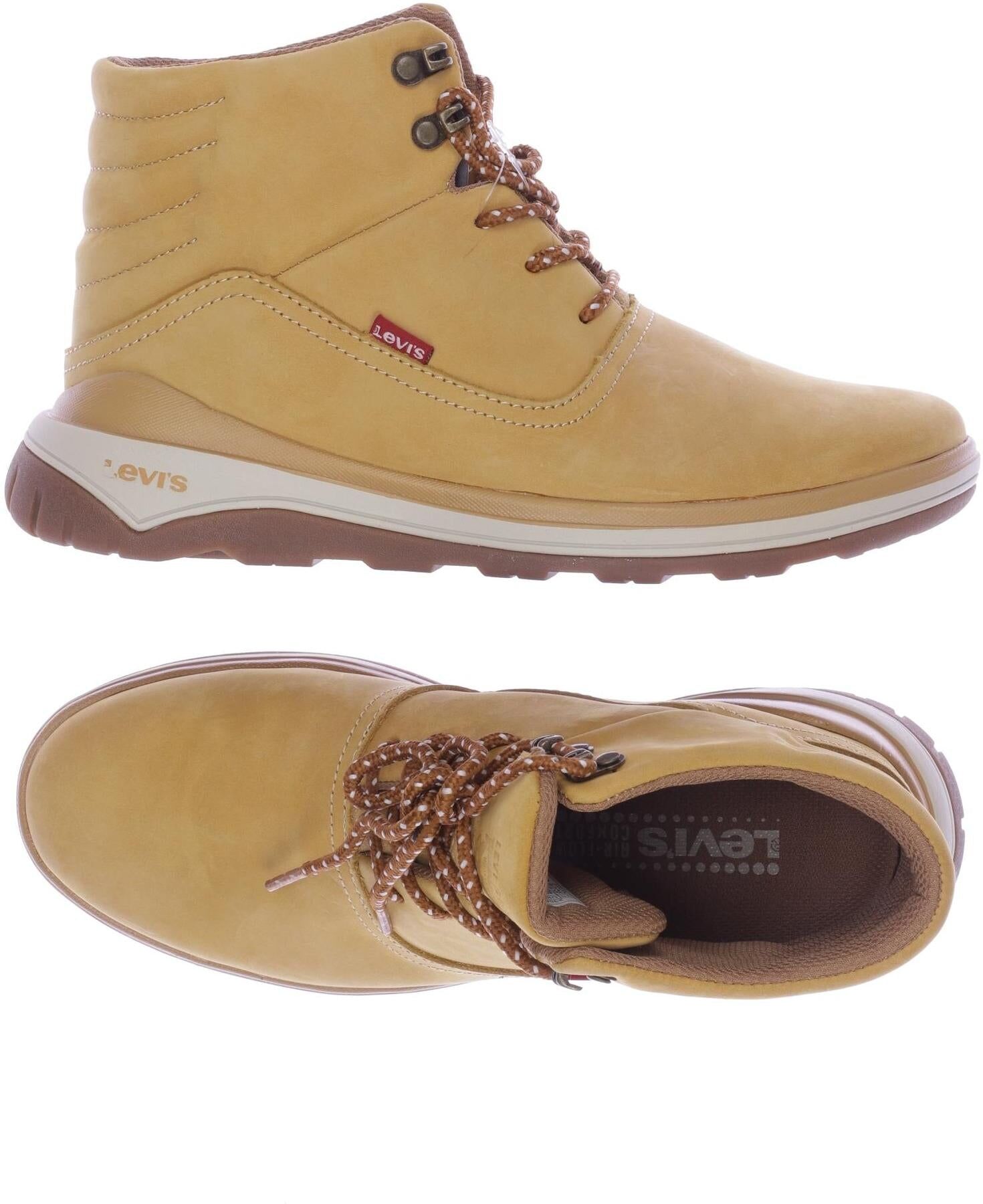 Levis Herren Stiefel, Orange, Gr. EU 40, Leder - Second Hand