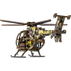 WoodenCity Bausatz Helikopter bemalt
