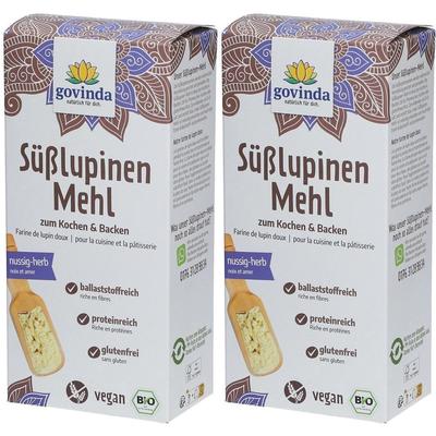 Govinda Bio Süsslupinen-Mehl 2x 2x300 g Pulver