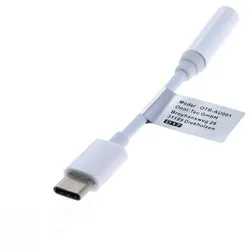 Audio Adapter USB-C Stecker - Klinkenbuchse weiß