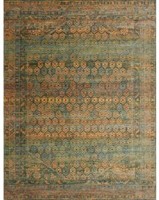Alexander Home Genova Diamond Fiesta Transitional Border Rug