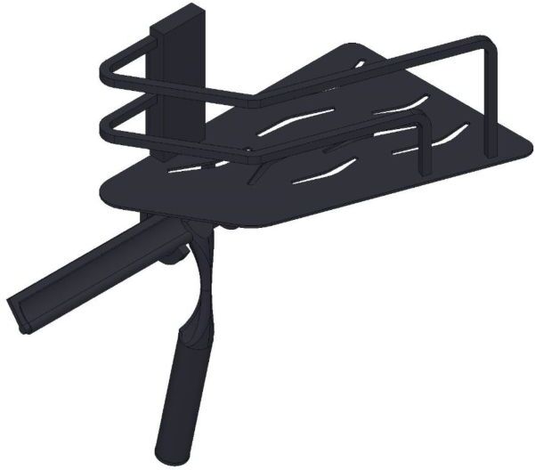 Giese GmbH Giese Seaside Duschkorb 30782-14 Haken und Wischer, Eckmodell, schwarz matt