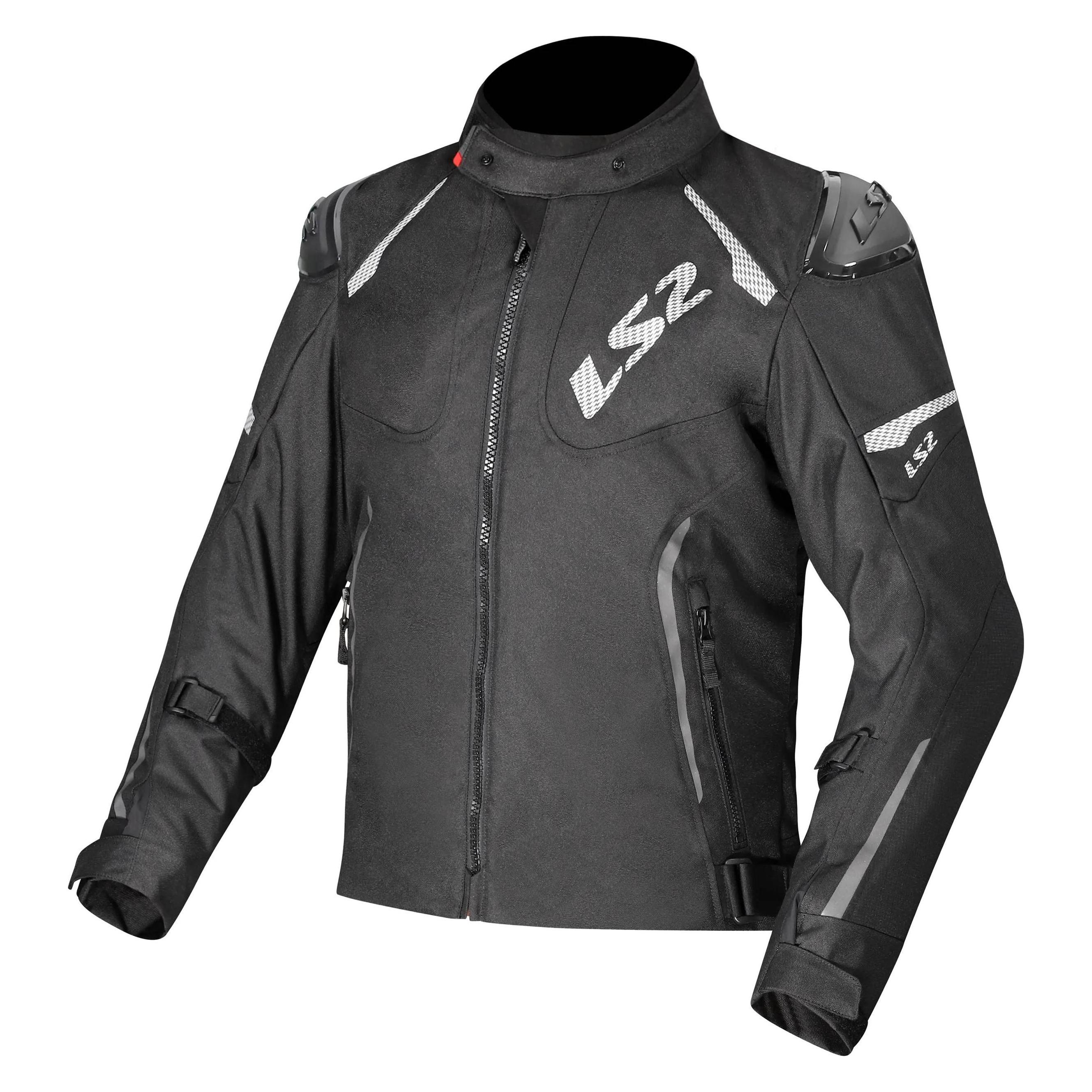 LS2 Jacke Zoom Herren Schwarz Gr. L (64320W0112L)