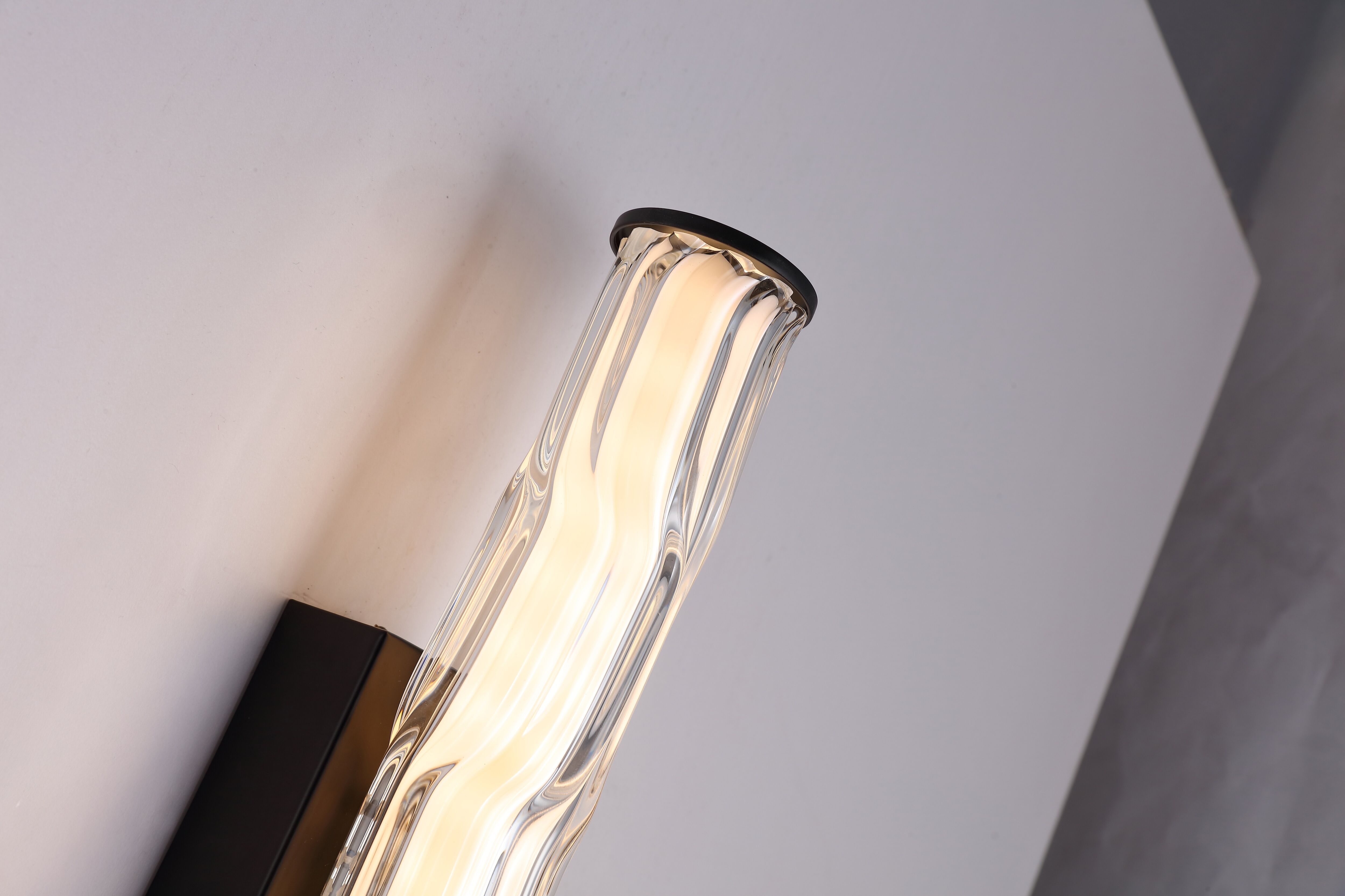 SEARCHLIGHT LED Wandleuchte "Vibrate-LED-Wandlampe - matt", Energieeffizienz: G (A-G), gold (schwarz, weiß, klar), H: 43cm, 1 Stk., Leuchten, LED Wandleuchte