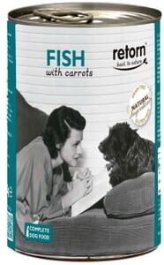 Retorn Comida Húmida Para Cães Peixe Com Cenouras 400g