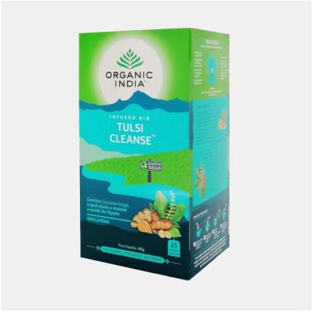 ORGANIC INDIA INFUSAO BIO TULSI CLEANSE 25 SAQUETAS