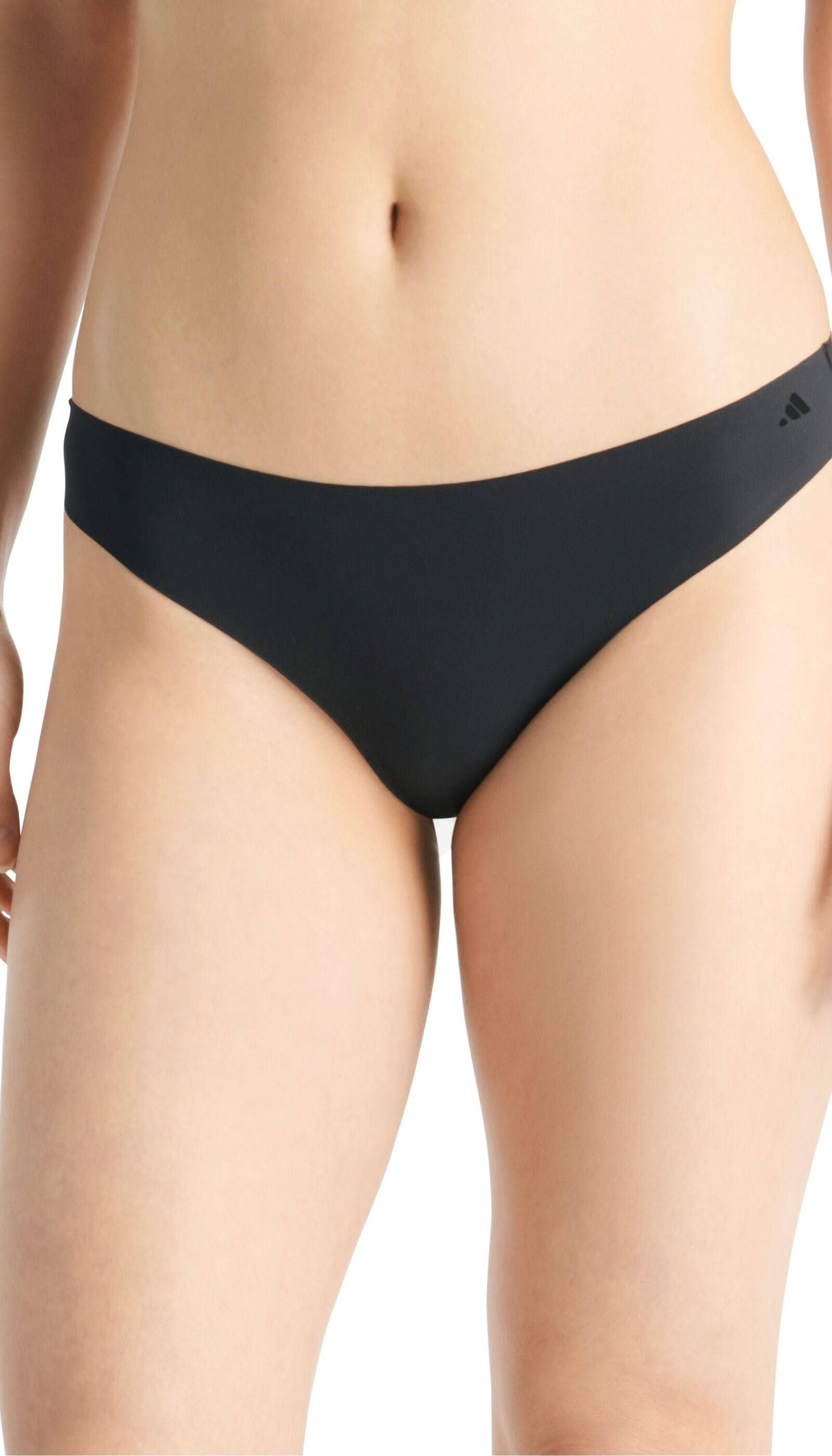 Tanga ADIDAS SPORTSWEAR "Sport Active Light Flex-Packaged Panties", Damen, Gr. S, Single Jersey, schwarz (000, schwarz), Single Jersey, Obermaterial: 76% Polyamid, 24% Elasthan, körpernah, Unterhosen Tanga, elastischer Bund, Multipack, Single Jersey-Quali