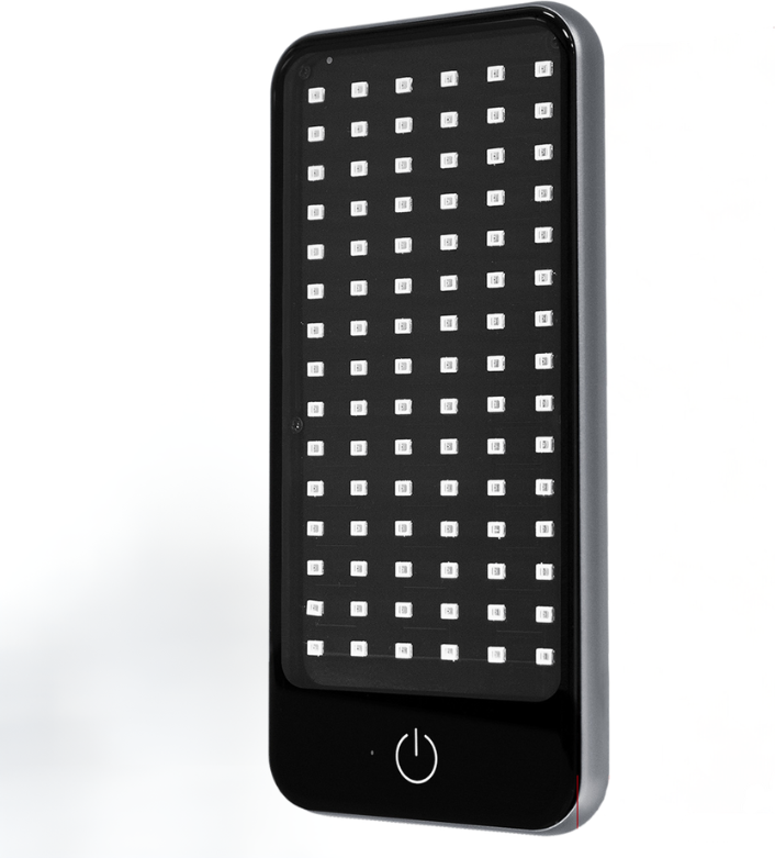 Dispositivo Portátil de Terapia de Luz Vermelha BM-Mini com SUPORTE incluído: Fotobiomodulación Compacta para Bem-estar e Cuidado da Pele