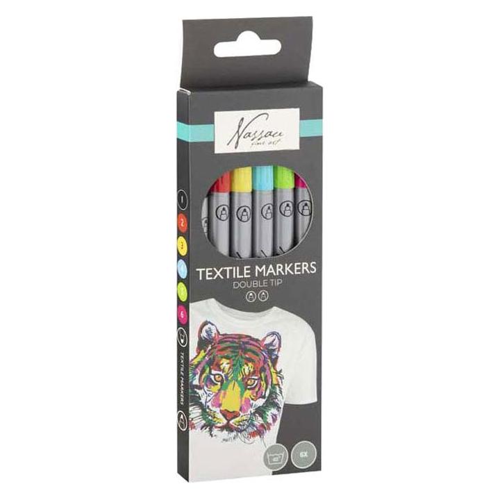 Grafix Nassau Textiel Dual Marker - 6 Stk. (6x) (66981624)