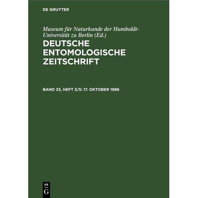 17. Oktober 1986, Gebundene Ausgabe von , De Gruyter, 978-3-11-248491-3