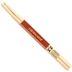 Wincent 5A Hickory Woodtip Drumsticks (Schlagzeug), Drumsticks + Schlägel, Braun